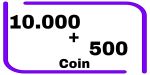 10.000 + 500 Coin